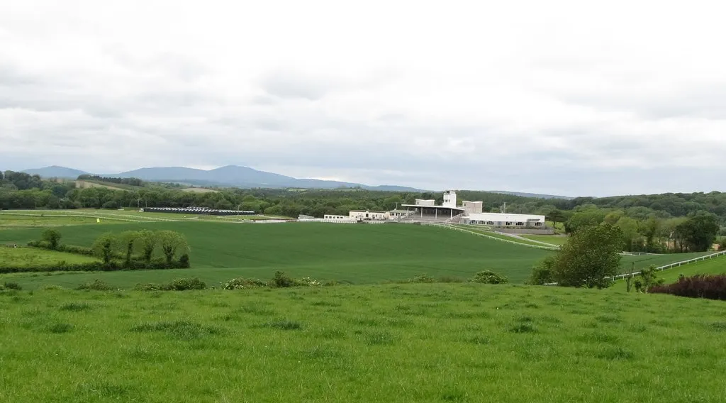 Downpatrick racecourse seen from the Vianstown Road, Co. Down